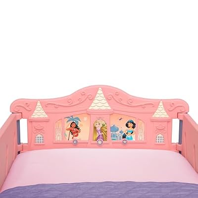 Delta Children Disney Princess 3D Toddler Bed، Pink
