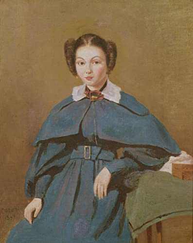 Affiche impression Corot Portrait de Madame Baudot | Image sur toile 60x90