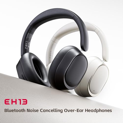 FiiO EH13 Wireless Noise Cancelling Headphones, 42dB Hybrid ANC Bluetooth Over-Ear Headphones, 45H Playtime, Foldable Headphones for Travel, Work & Commuting (Black) - Image 3