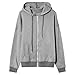 Womens Zip Up Hooded Sweatshirt Fall Fashion Patchwork Design Hoodie Pullover Comfy Fleece Long Sleeve Sweatshirts (Light Grey,XX-Large)
