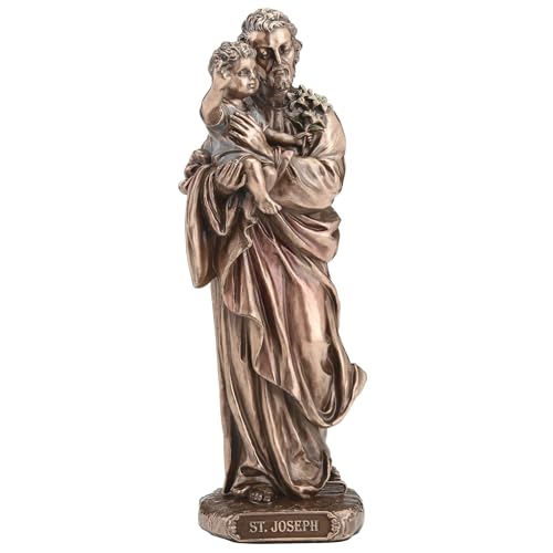 Figura Religiosa San José con Niño Jesús 6.25 pulg