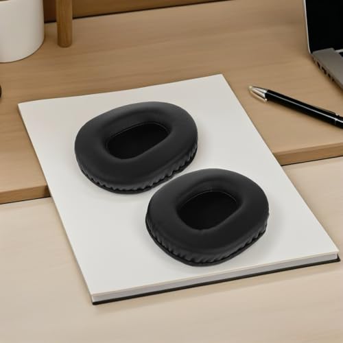2 Piezas Cubiertas Ovaladas de Espuma para Auriculares, Reemplazo de Almohadillas para Auriculares y Headsets de Oficina, Resistentes al Sudor, Protector de Almohadillas, Negro 100x80mm para Uso Prolongado miniatura 5
