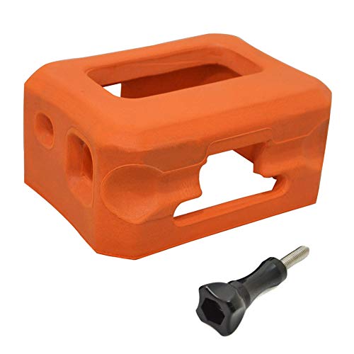 Floaty For Gopro Hero 7, Hero 6, Hero 5 Cameras, Orange Floating Case For Gopro Floater Accessories With Screw Use For Water Sports Swimming Diving #TOP2