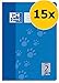 Produktbild OXFORD 100050401 Schulheft Schule 15er Pack A4 16 Blatt Lineatur 2 (2. Klasse) blau