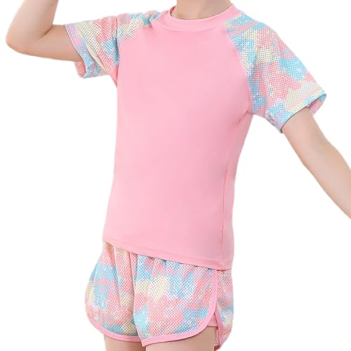 Image of Girls Rash Guard Set 2 Piece Swimwear for Girls Swimsuits UPF50+ Sun Protection Bathing Suit