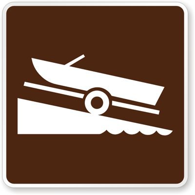 Ramp (Launch) symbol, High Intensity Grade Reflective Sign, 80 mil ...