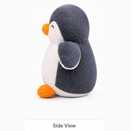 Image of Grey Penguin 18cm | Ultra Soft Plush Stuffed Toy | Cute Hugging Pillow | Gift for Kids Boys Girls