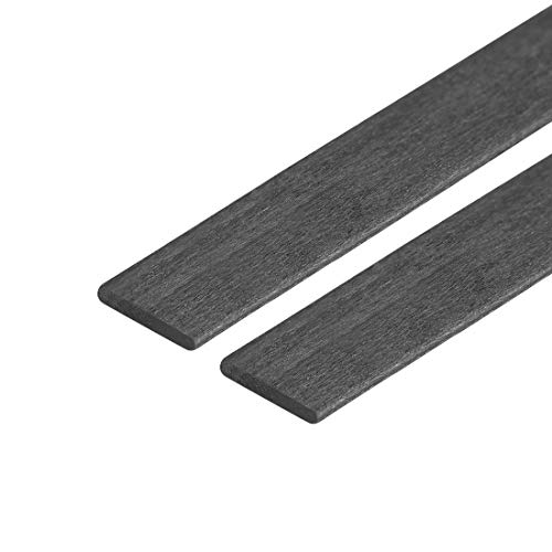 Barre en fibre de carbone 1x5x400mm composite haute performance pour ingénierie de précision