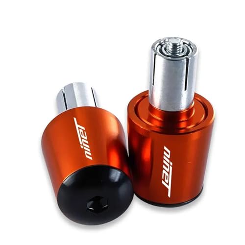 Capuchon fin de guidon CNC orange de haute précision pour BMW R NINET