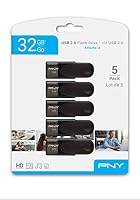 PNY Attaché 4 32GB 5er-Pack USB-Stick USB 2.0 Schwarz – Ansicht 5