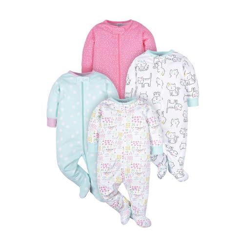 Image of ONESIES Brand Baby Boys Sleepers 4-Pack Footies and Toddler Set