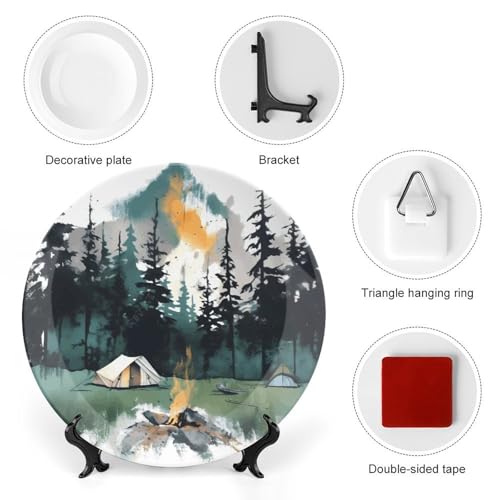 Plato Decorativo de Porcelana 7 pulgadas Wilderness Nature miniatura 3