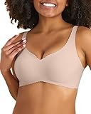 Niidor Seamless Bra for Women Wireless Bra Comfortable Everyday Bra Bralettes with Thin Soft Breathable Fabric Bra for Women Beige