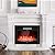COSTWAY 28.5-Inch Electric Fireplace Inserts, 750W/1500W Wall Recessed and Freestanding Fireplace with 3 Flame Colors, 5 Brightness Settings, 8H Timer, Remote Control, Heater for Indoor Use