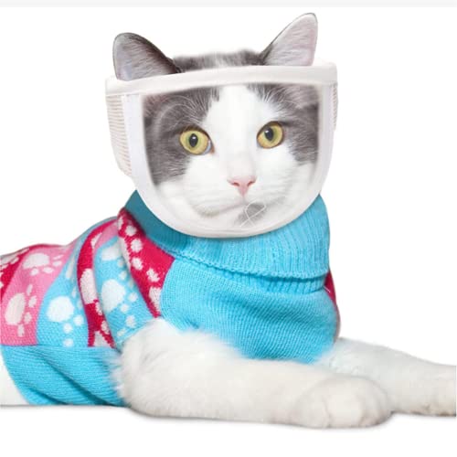 Museruola trasparente per gatti traspirante