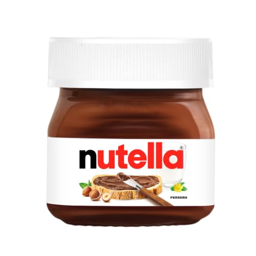 Nutella Ferrero Lot de 32 petits pots à tartiner, au chocolat, en verre, 25 g, fait de crème de nougat aux noisettes – vue 2