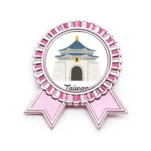 Broche Chiang Kai-shek Taiwan Rose en Metal Finition Premium M