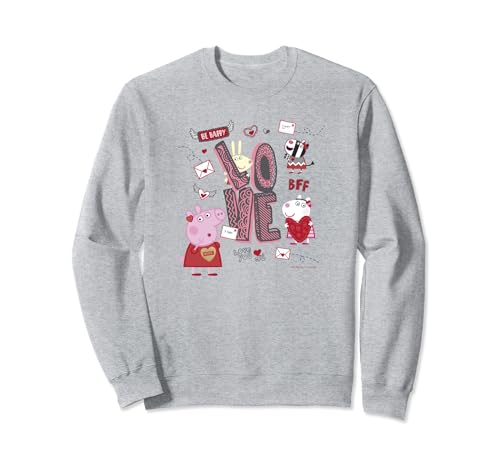 Sweat Peppa Pig Be Happy en coton mélangé pour enfant adepte de mode confortable