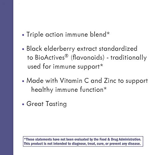 Nature'S Way 10486 Nature’S Way Sambucus Elderberry Immune Gummies, Daily Immune Support For Kids And Adults*, With Vitamin C, Vitamin D3, Zinc, Gluten Free thumb #10