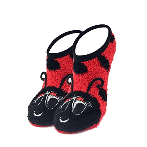 Ooohyeah Women’s Animal Mary Janes Lady Lady Bug Sock Slippers One Size #TOP5