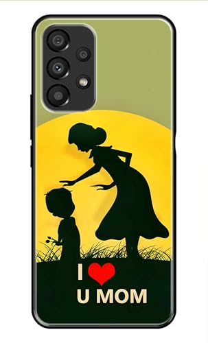 Image of Metal TPU Printed Back Cover for Samsung Galaxy A33 5G (Love U Mom) 360 Degree Protection | Camera Protection -25092024(AR)
