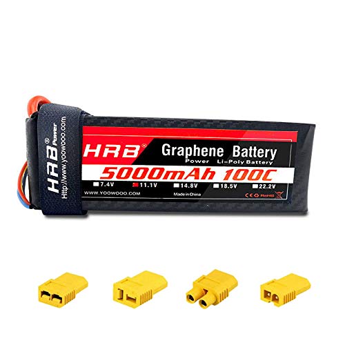 Yowoo 6S Lipo Batterie 22.2v 4000mah 150C Batterie Graphène avec Connecteur Coupe - Feu XT90S pour RC Quadcopter hélicoptère RC Voiture Camion réservoir Drone Racing Amateurs (2 Paquets