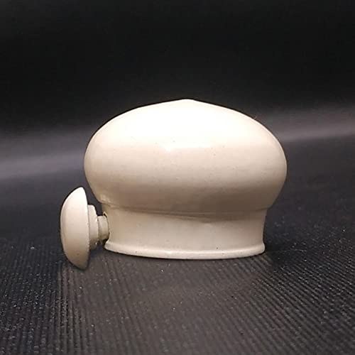 Image of FAPBADRI Simple Curtain End Caps /Finials for a 1 inch Pipe /Rod, Colour - Ivory, 4 Pieces