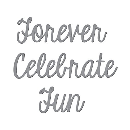 Spellbinders "Fun Sentiments" Dies, Set of 3, Brown