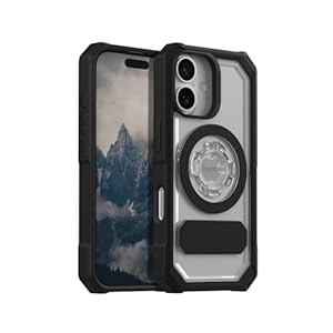 Rokform Crystal Case Compatible with iPhone 16, Magnetic Cover (Clear)