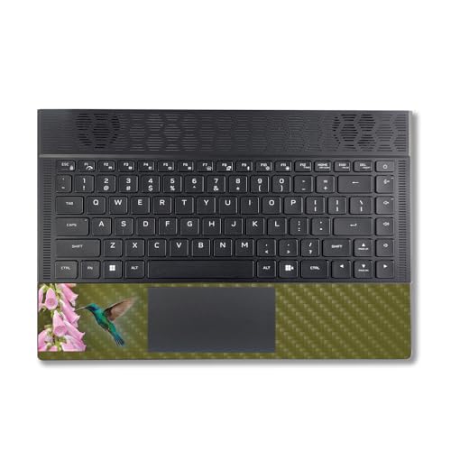 Image of MightySkins Carbon Fiber Skin Compatible with Alienware X14 R2 (2023) Full Wrap Kit - Hummingbird | Protective, Durable Textured Carbon Fiber Finish | Easy to Apply & Change Styles | Made in The USA