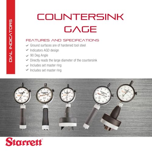 Starrett 688–3Z Zoll Lesung Kegelsenker, 90 Grad Winkel, 0,9–1,4 cm Serie