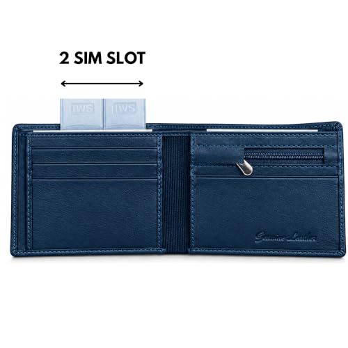 Image of Genuine Leather Wallet for Men with Detachable Card Holder