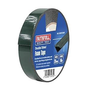 Faithfull FAITAPE Schaumstoff-Klebeband, 25 mm x 10 m