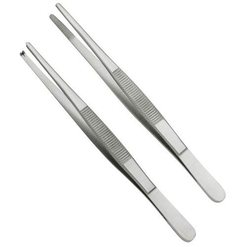 Doctor Medicross Dressing Forceps Tooth and Plain Blunt Stainless Steel 304 Grade (6") (B095LRQKYH) Amazon Price History, Amazon Price Tracker