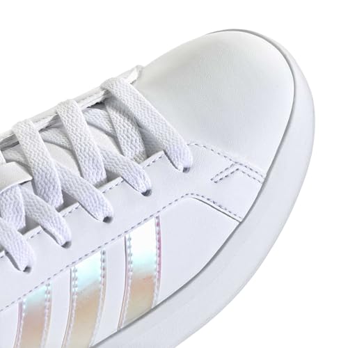 adidas Unisex Kinder Grand Court 3.0 Shoes JUNIOR, FTWR White/Iridescent/Almost pink, 35 1/2 EU