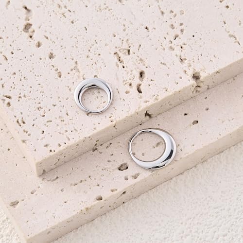 16G Septum Rings Daith Earrings 316L Surgical Steel Hinged Septum Jewelry with Clear Cubic Zirconia for Women Men, 8mm 10mm2