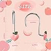 Amazon.com: W1cwey Peach Shower Curtain Hooks - 12pcs Peach Shower ...