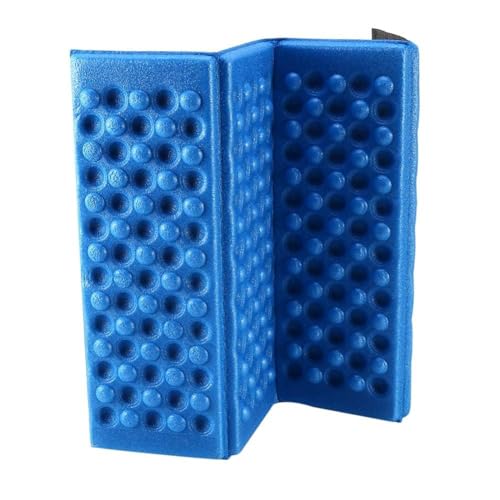 HERCHR Foam Seat Pad Foldable Cushion Blue EVA Foam 15.35 x 10.83 x 0.39 inches Camping Mat for Picnic, Hiking, Backpacking, Mountaineering, Trekking