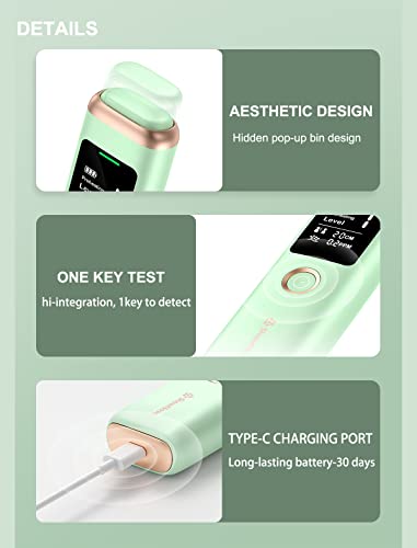 Yry Smart Breath Odor Detector Portable Halimeter For Bad Breath Odor Precise Mems Sensor Vsc Detection 32-B Cpu Fast Detection 30Days Rechargeable Battery Auto Calibration Health Status Alarm (White) #TOP7