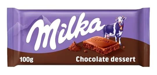 Milka Chocolate Dessert Combines Irresistible Taste Sensations in a Delicate Alpine Milk Slab 100gm (Germany)