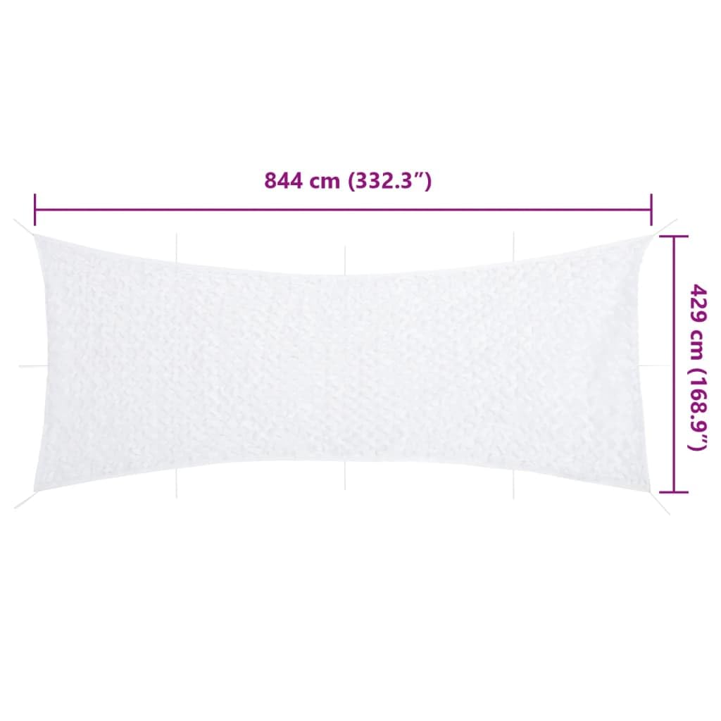 Red de camuflaje blanco 844 x 429 cm con bolsa de almacenamiento, tejido Oxford resistente, resistente a los rayos UV, ligera, de secado rápido, ideal para caza, exterior, camping, jardín, paintball