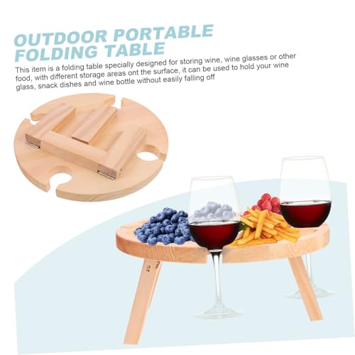 Table à vin Lurrose compacte et légère, mini table extérieure pliante pour plage et camping - 8