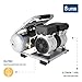 HYUNDAI Silent Kompressor SAC75008IC | 8L Kessel innen beschichtet | 0.75kW, 9bar | Ansaugleistung 128 L/Min | Luftkompressor leise, ölfrei | 2 Anschlüsse | Flüsterkompressor, Compressor flüsterleise