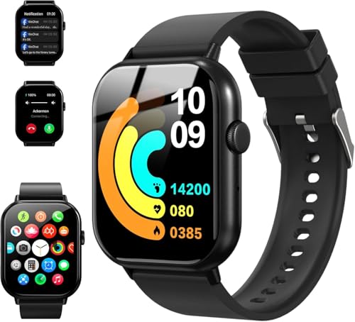 Zoklze Relojes inteligentes para hombre y mujer C (negro)