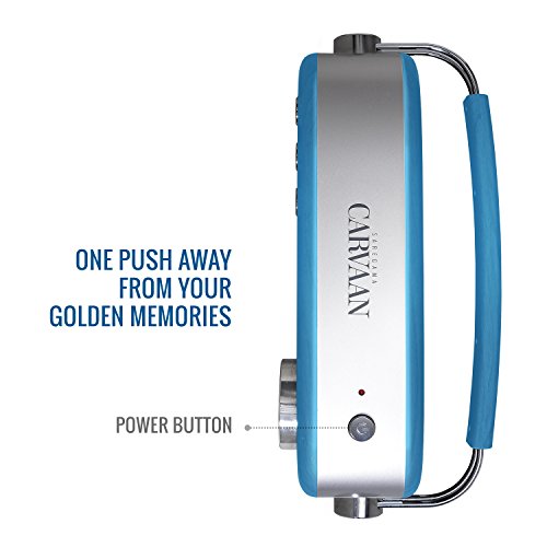 Image of Saregama Carvaan Hindi - Portable Music Player with 5000 Preloaded Songs, FM /BT /AUX (Electric Blue)