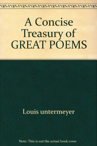 A Concise Treasury of GREAT POEMS 0671781448 Book Cover