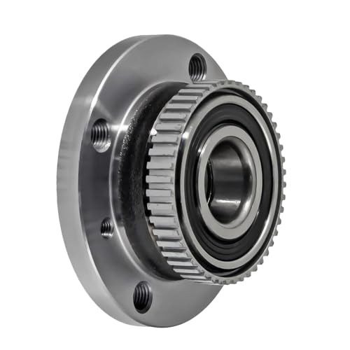 Image of Detroit Axle - w /ABS 2 Front Wheel Bearing & Hubs for 1984-1991 BMW 318i