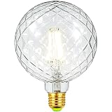 TIANFAN Bombilla Led 4000Kelvin Naturaleza Luz Gran Globo G125 Cristal 4W 220-240V E27 Bombilla Decorativa
