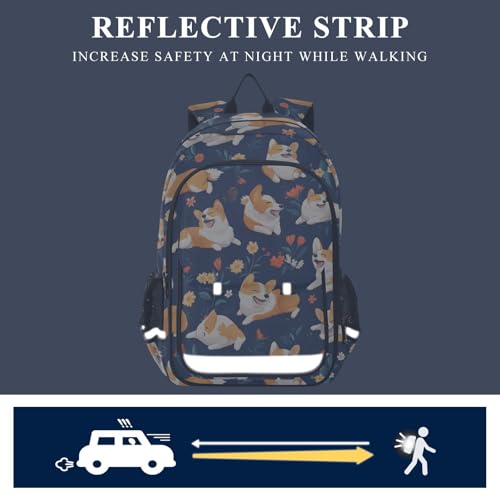 Sac à dos enfants Corgis cartable ordinateur portable