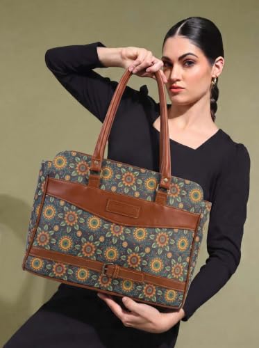 Image of Stylish Tote Bags for Office Use | Laptop Bag 15.6 inch | Purse for Women | Vegan Leather Handbag | Daily & Travel Use |